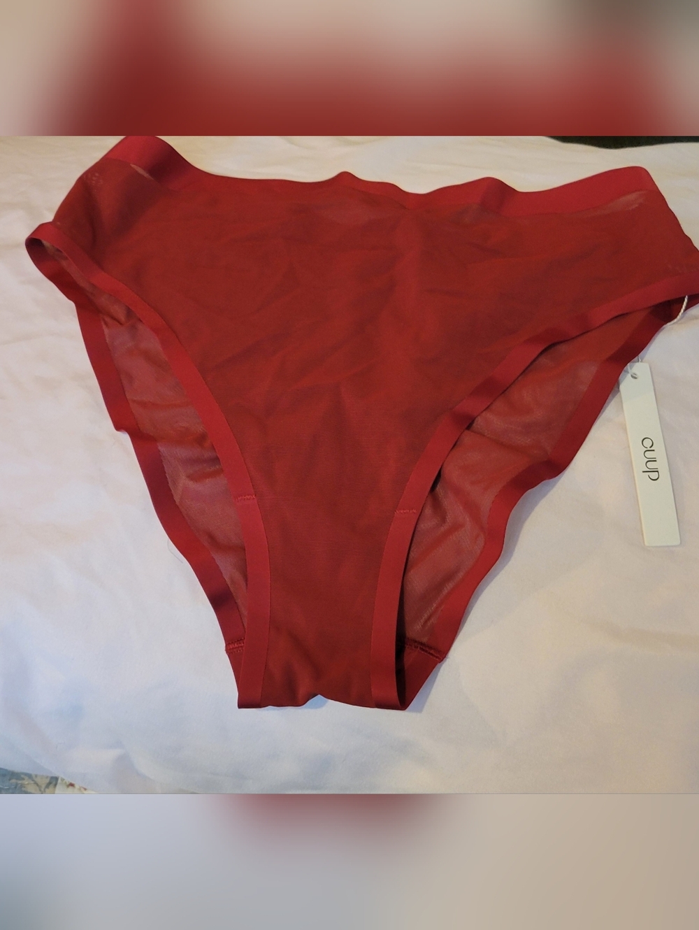 CUUP High-Cut 2SM Seamless Briefs - Deep Red Rouge